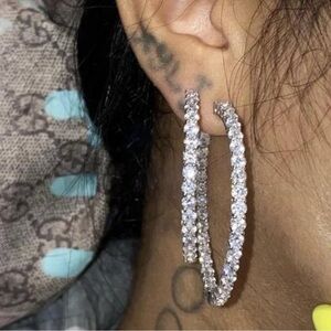 Elegant Silver Hoop Earrings